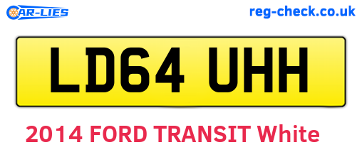 LD64UHH are the vehicle registration plates.
