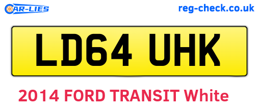 LD64UHK are the vehicle registration plates.