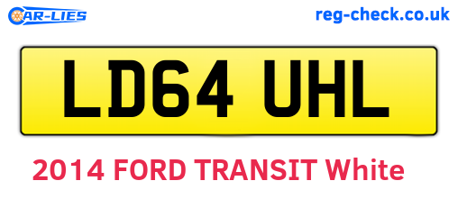 LD64UHL are the vehicle registration plates.