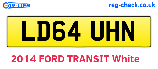 LD64UHN are the vehicle registration plates.