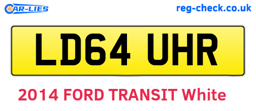 LD64UHR are the vehicle registration plates.