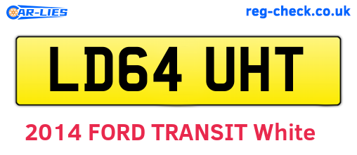 LD64UHT are the vehicle registration plates.