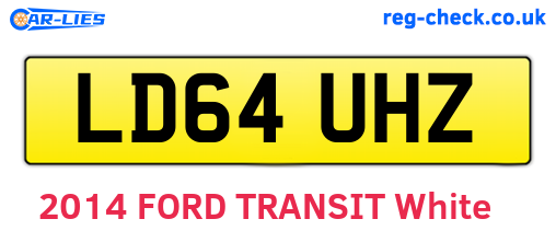 LD64UHZ are the vehicle registration plates.
