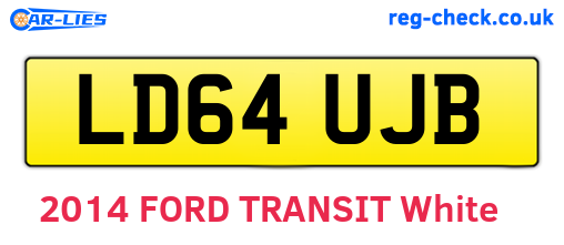 LD64UJB are the vehicle registration plates.