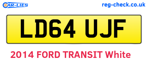 LD64UJF are the vehicle registration plates.