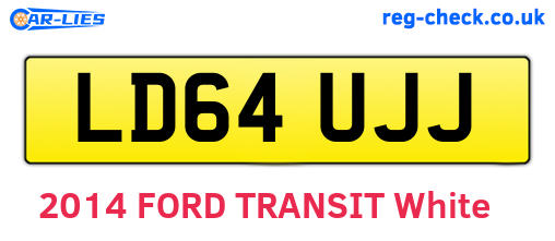 LD64UJJ are the vehicle registration plates.