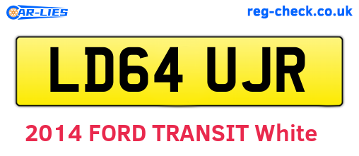LD64UJR are the vehicle registration plates.