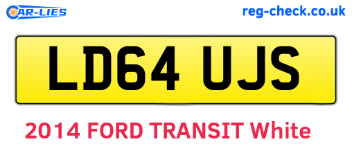 LD64UJS are the vehicle registration plates.