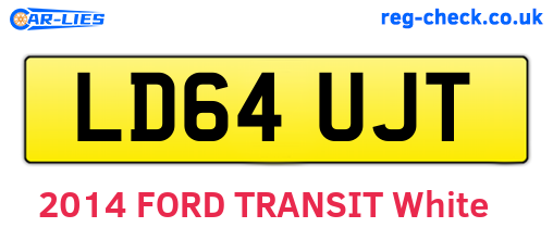 LD64UJT are the vehicle registration plates.