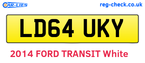 LD64UKY are the vehicle registration plates.