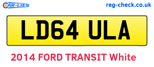 LD64ULA are the vehicle registration plates.