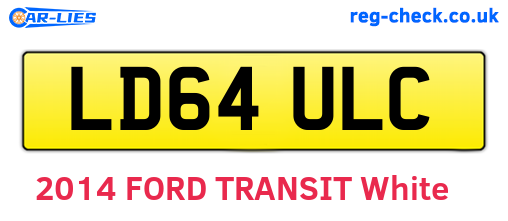 LD64ULC are the vehicle registration plates.
