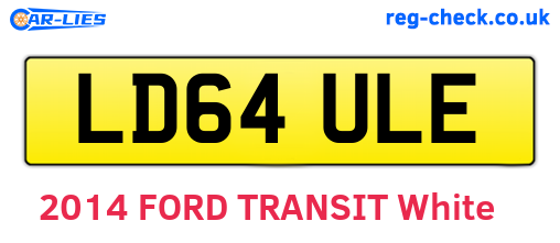 LD64ULE are the vehicle registration plates.