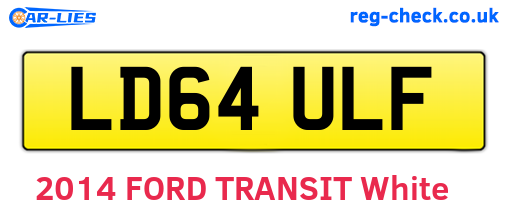LD64ULF are the vehicle registration plates.