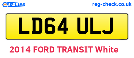 LD64ULJ are the vehicle registration plates.