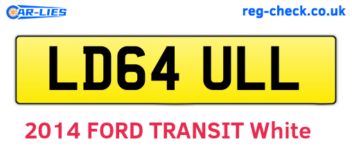 LD64ULL are the vehicle registration plates.