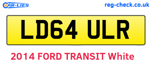 LD64ULR are the vehicle registration plates.