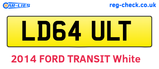 LD64ULT are the vehicle registration plates.