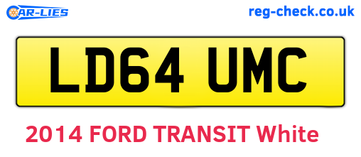 LD64UMC are the vehicle registration plates.