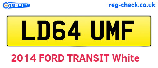 LD64UMF are the vehicle registration plates.