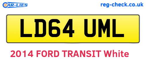 LD64UML are the vehicle registration plates.