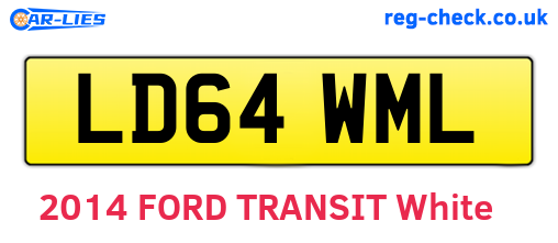 LD64WML are the vehicle registration plates.