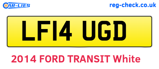 LF14UGD are the vehicle registration plates.