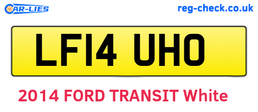 LF14UHO are the vehicle registration plates.