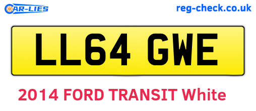 LL64GWE are the vehicle registration plates.