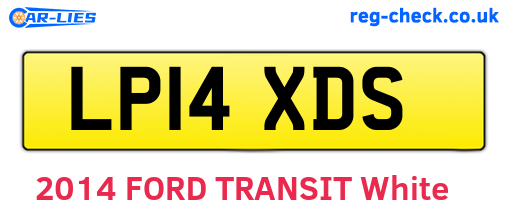 LP14XDS are the vehicle registration plates.
