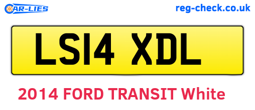 LS14XDL are the vehicle registration plates.
