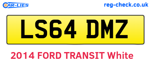 LS64DMZ are the vehicle registration plates.