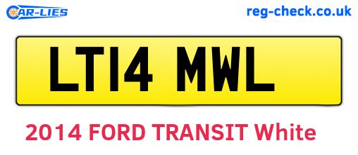 LT14MWL are the vehicle registration plates.