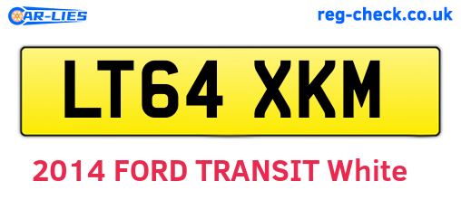 LT64XKM are the vehicle registration plates.