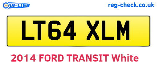 LT64XLM are the vehicle registration plates.