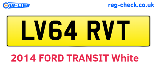 LV64RVT are the vehicle registration plates.