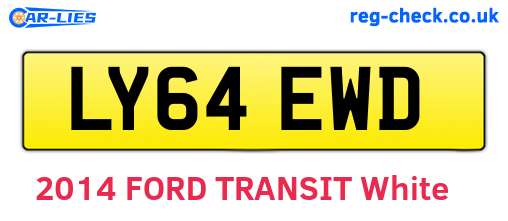 LY64EWD are the vehicle registration plates.