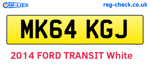 MK64KGJ are the vehicle registration plates.