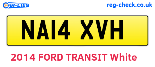 NA14XVH are the vehicle registration plates.
