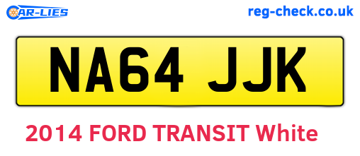 NA64JJK are the vehicle registration plates.
