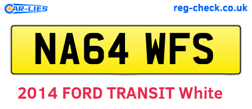 NA64WFS are the vehicle registration plates.