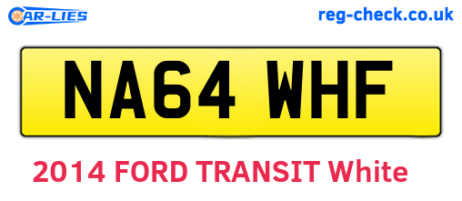 NA64WHF are the vehicle registration plates.