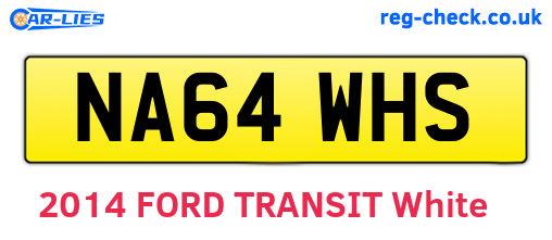 NA64WHS are the vehicle registration plates.