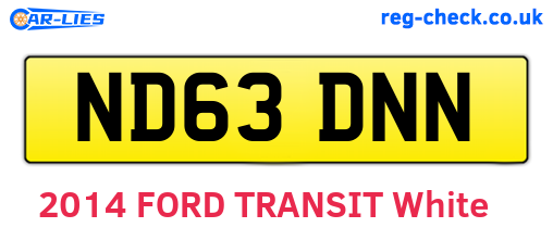 ND63DNN are the vehicle registration plates.