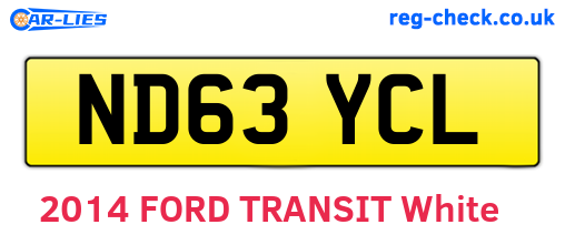 ND63YCL are the vehicle registration plates.