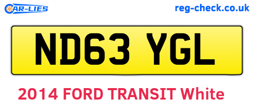 ND63YGL are the vehicle registration plates.