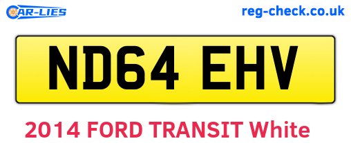 ND64EHV are the vehicle registration plates.