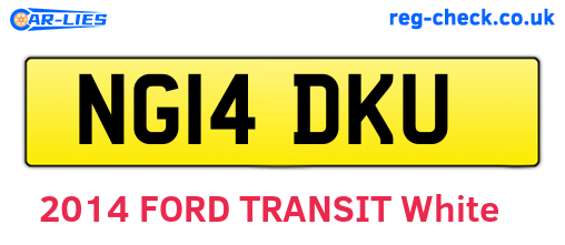 NG14DKU are the vehicle registration plates.