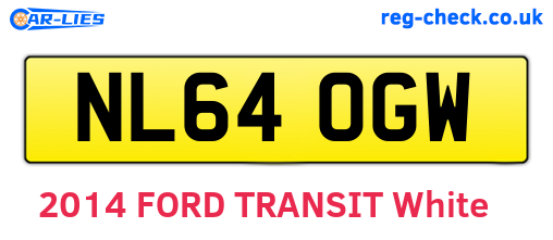 NL64OGW are the vehicle registration plates.