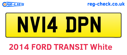NV14DPN are the vehicle registration plates.
